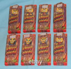 Vintage Palmer CREEPY COFFINS Halloween candy x8 in original store display box