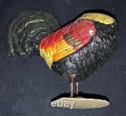 Vintage Paper Mache German Easter Rooster Candy Container