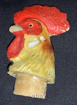 Vintage Paper Mache German Easter Rooster Candy Container