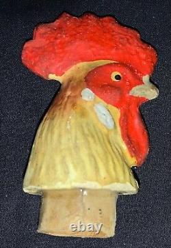 Vintage Paper Mache German Easter Rooster Candy Container