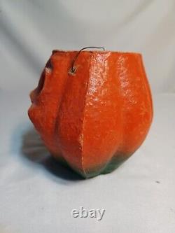 Vintage Paper Mache Jack O Lantern Pumpkin