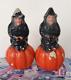 Vintage Paper Mache Witches Top Of The Pumpkin