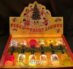 Vintage! Pifco Christmas Fairy Light Set Nursery Rhymes