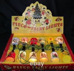 Vintage! Pifco Christmas Fairy Light Set Nursery Rhymes