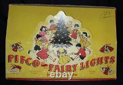 Vintage! Pifco Christmas Fairy Light Set Nursery Rhymes