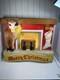 Vintage Poloron Illuminated Vacucel Christmas Fireplace (missing Fan)