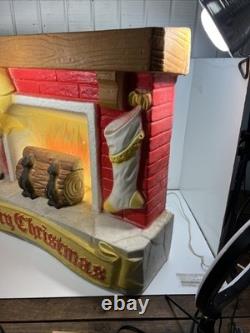 Vintage Poloron Illuminated Vacucel Christmas Fireplace (Missing Fan) Vintage Poloron Illuminated Vacucel Christmas Fireplace (Missing Fan)