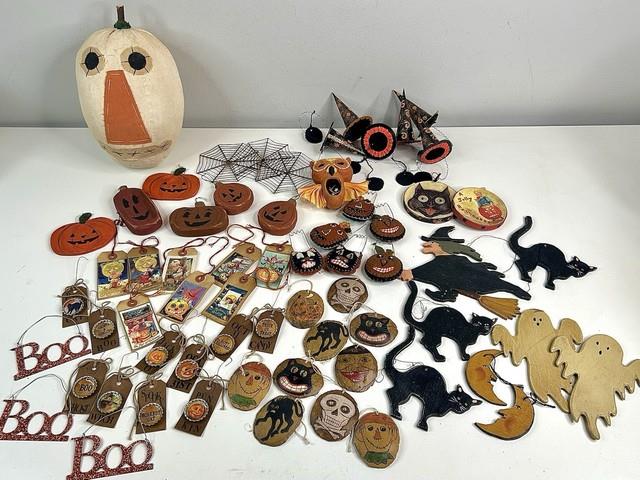Vintage Primitive Halloween Decor Lot