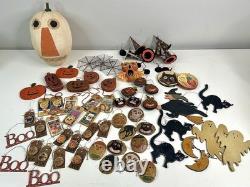 Vintage Primitive Halloween Decor Lot