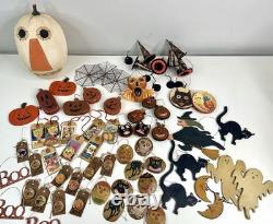 Vintage Primitive Halloween Decor Lot