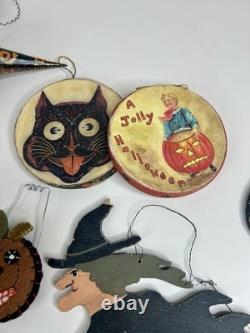 Vintage Primitive Halloween Decor Lot