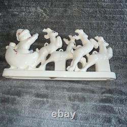 Vintage RELCO Blume Japan NOEL Santa Reindeer Christmas Ceramic Candle Holder Vintage RELCO Blume Japan NOEL Santa Reindeer Christmas Ceramic Candle Holder