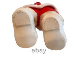 Vintage RUSHTON Star Creation Rubber Face SANTA Claus Christmas Doll White Boots