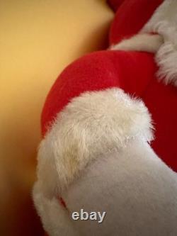 Vintage RUSHTON Star Creation Rubber Face SANTA Claus Christmas Doll White Boots