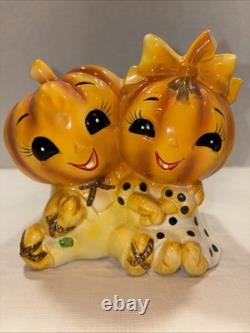 Vintage Rare Lefton Jack O Lantern/Halloween Pumpkin Planter 6399 -Excellent Vintage Rare Lefton Jack O Lantern/Halloween Pumpkin Planter 6399 -Excellent