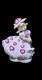 Vintage Relpo Valentine Girl Spaghetti Trim Planter Valentine's Day Decor