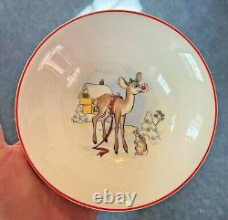 Vintage Retro 1940's Rudolph Plate, Bowl, Cup Mug R. L. M. ROBERT MAY Set Child