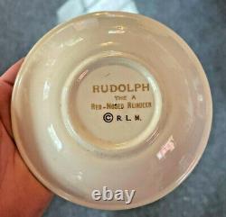 Vintage Retro 1940's Rudolph Plate, Bowl, Cup Mug R. L. M. ROBERT MAY Set Child