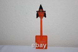 Vintage Rosbro Hard Plastic Halloween Witch Shovel