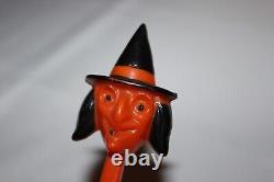 Vintage Rosbro Hard Plastic Halloween Witch Shovel