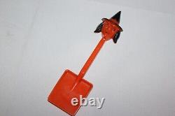 Vintage Rosbro Hard Plastic Halloween Witch Shovel