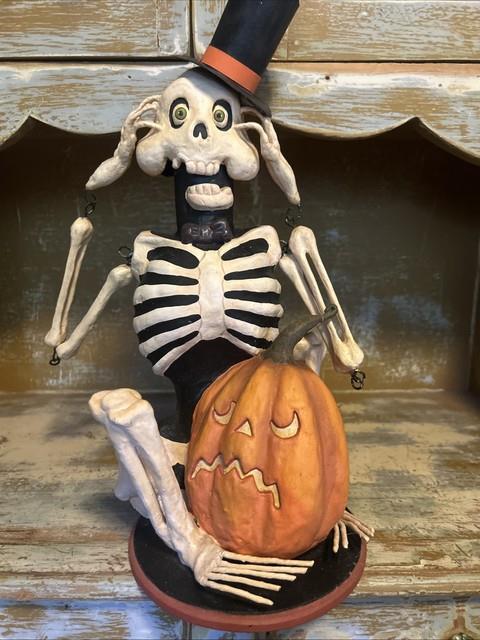Vintage Rucus Studio For Bethany Lowe Skeleton Sam 15 Retired 2008