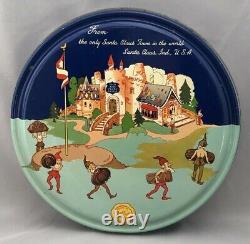 Vintage SANTA CLAUS Indiana Julia KING CANDY Castle TIN Chocolate ELVES Brownies