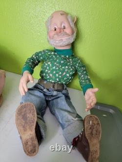 Vintage Sandi Zimnicki Large Elf Doll Rubber Face Enesco North Pole Rare 32'93