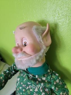 Vintage Sandi Zimnicki Large Elf Doll Rubber Face Enesco North Pole Rare 32'93