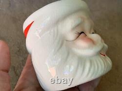 Vintage Santa Mug Rare Happy Face Hand Painted Small 2.75 Tall Japan Crazing