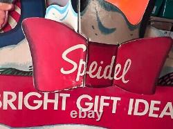 Vintage Speidel Watches Dept Store Christmas Flicker Lighted Counter Display