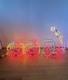 Vintage Sylvania Santa's Train Rope Light Sculpture Christmas Decoration With Box
