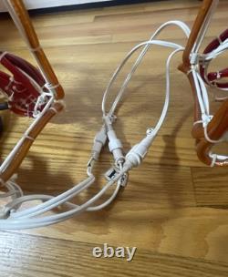 Vintage Sylvania Santa's Train Rope Light Sculpture Christmas Decoration With Box