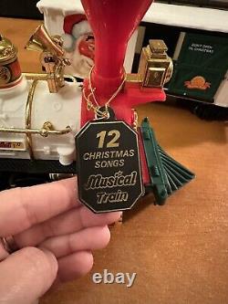 Vintage The Original Musical Christmas Train Set In Original Box TESTED & WORKS