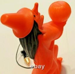 Vintage Tico Toys RARE Orange Witch withPumpkin Lighted Blow Mold 1960s WORKS
