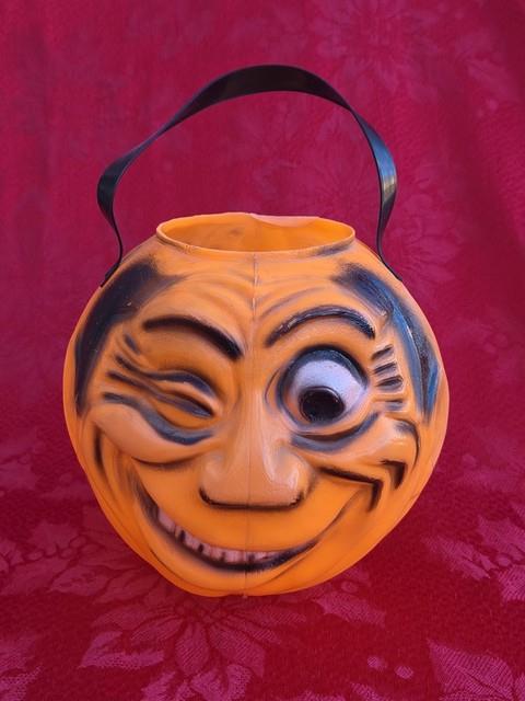 Vintage Topstone Halloween Winking Pumpkin Blow Mold