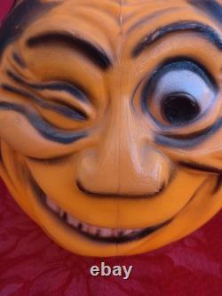 Vintage Topstone Halloween Winking Pumpkin Blow Mold