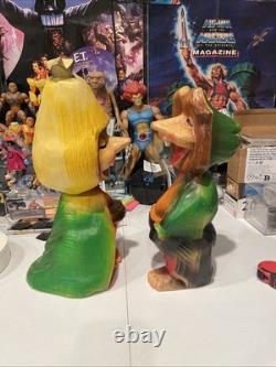 Vintage Union Gnome Troll Blow Mold 14.5 Don Featherstone 60's SET OF 2