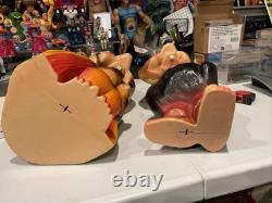Vintage Union Gnome Troll Blow Mold 14.5 Don Featherstone 60's SET OF 2