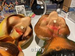 Vintage Union Gnome Troll Blow Mold 14.5 Don Featherstone 60's SET OF 2