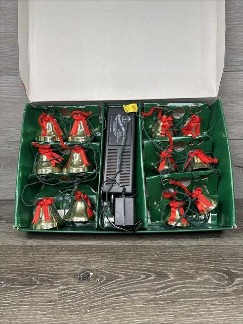 Vintage Ye Merrie Minstrel Caroling Christmas Bells 12 String Musical. Tested