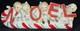 Vintage!'napco' Ceramic Christmas Planter Noel Kids On Candy Cane