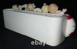 Vintage!'napco' Ceramic Christmas Planter Noel Kids On Candy Cane Vintage!'napco' Ceramic Christmas Planter Noel Kids On Candy Cane