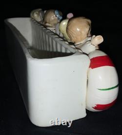 Vintage!'napco' Ceramic Christmas Planter Noel Kids On Candy Cane Vintage!'napco' Ceramic Christmas Planter Noel Kids On Candy Cane