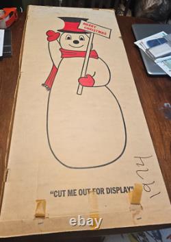 Vintage used Noma Fireplace Christmas Cardboard Decor with Box! With Cord 1974