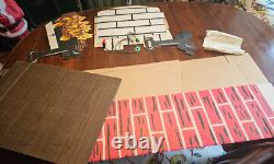 Vintage used Noma Fireplace Christmas Cardboard Decor with Box! With Cord 1974