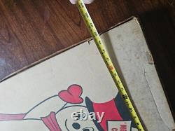 Vintage used Noma Fireplace Christmas Cardboard Decor with Box! With Cord 1974