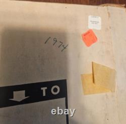 Vintage used Noma Fireplace Christmas Cardboard Decor with Box! With Cord 1974