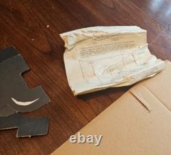 Vintage used Noma Fireplace Christmas Cardboard Decor with Box! With Cord 1974