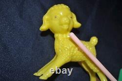 Vtg 1950's Rosen Rosbro Easter Candy Container Lamb Pulling Cart W Duck 7.5